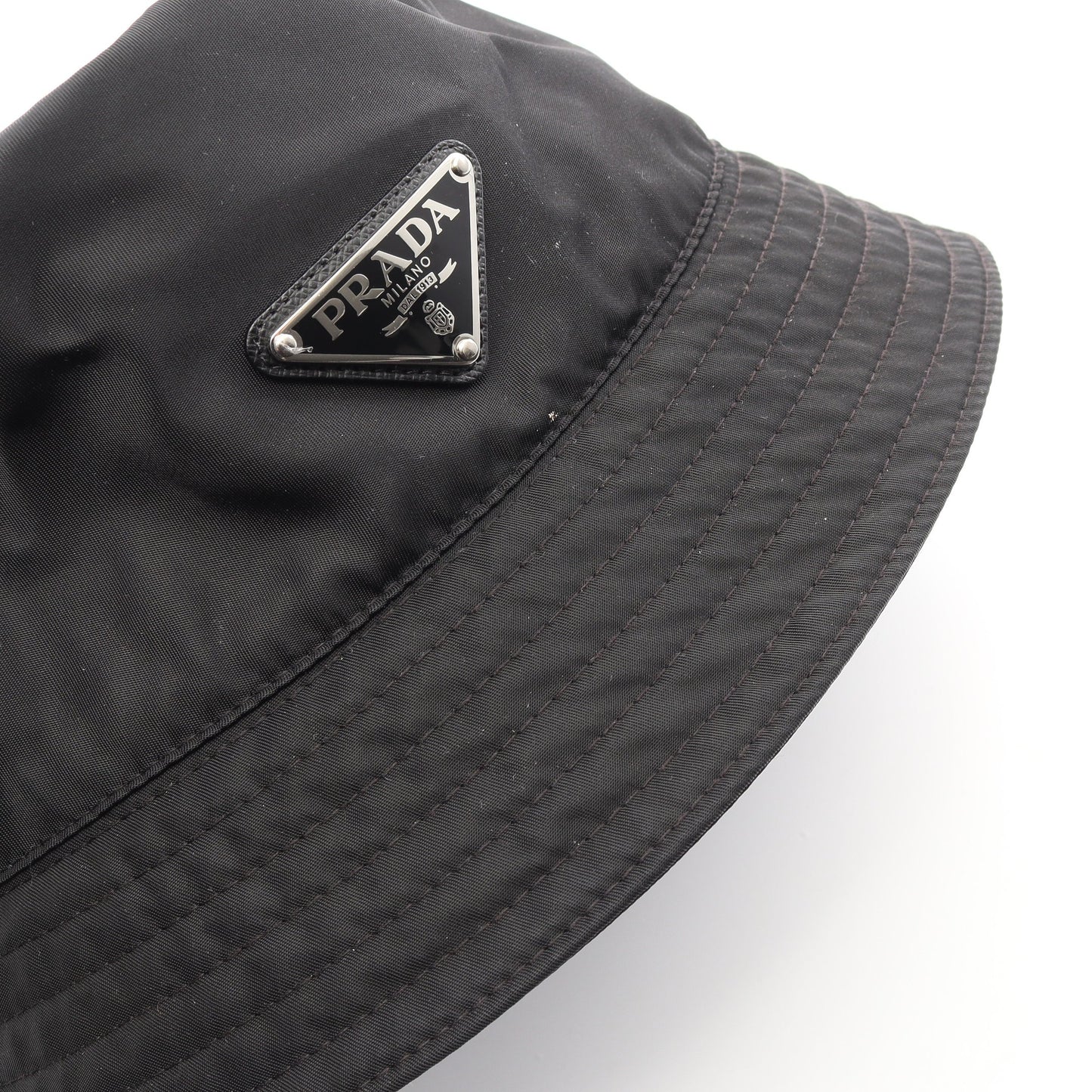 Re-Nylon トライアングルロゴ バケット バケット ハット ナイロン ブラック プラダ 財布・小物 PRADA