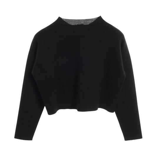 アナグラム クロップド ニット ウール ブラック ロエベ
