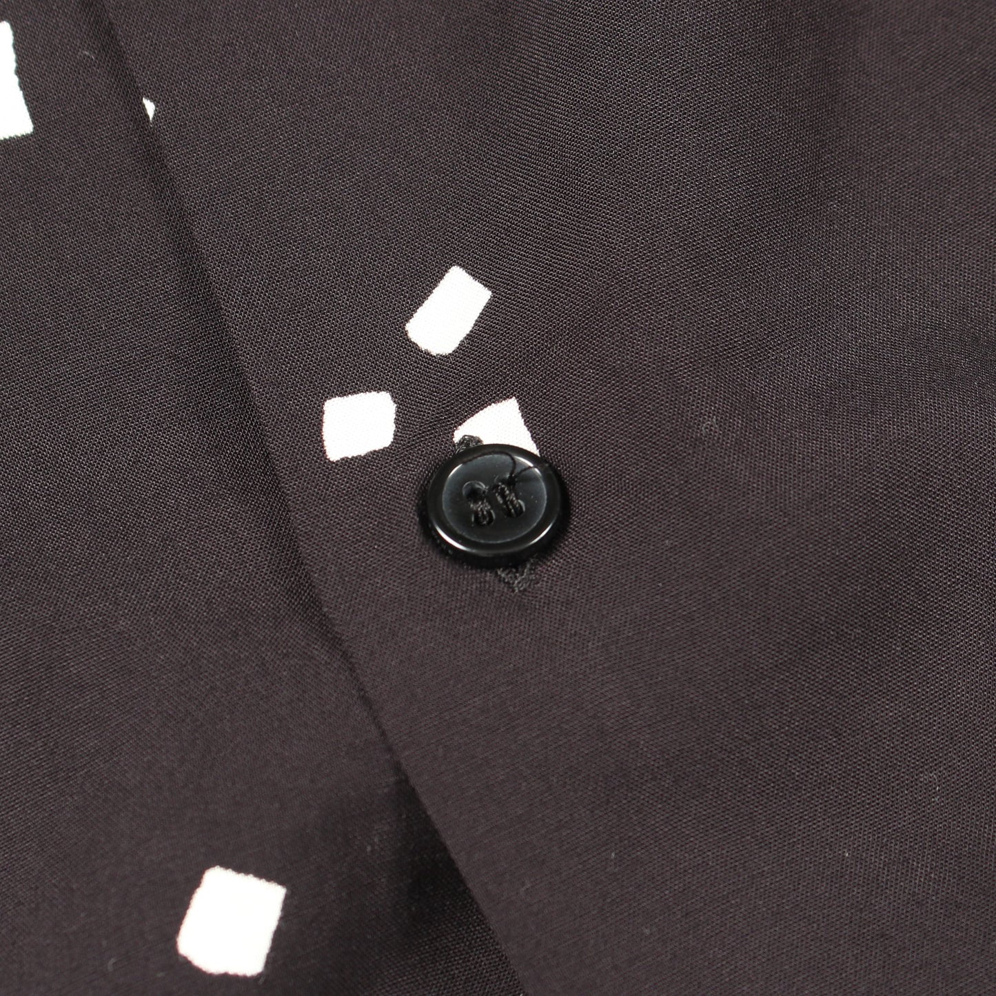 総柄 半袖 シャツ レーヨン ブラック オフホワイト サンローランパリ