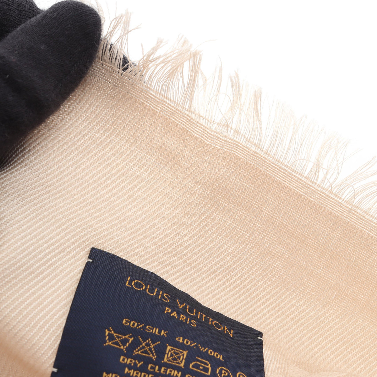 モノグラム エクリュ ショール シルク ウール ベージュ ルイヴィトン 財布・小物 LOUIS VUITTON