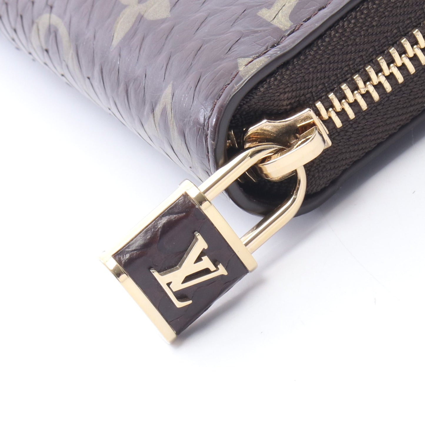 ジッピーウォレット モノグラム ラウンドファスナー長財布 パイソン ブラウン ルイヴィトン 財布・小物 LOUIS VUITTON
