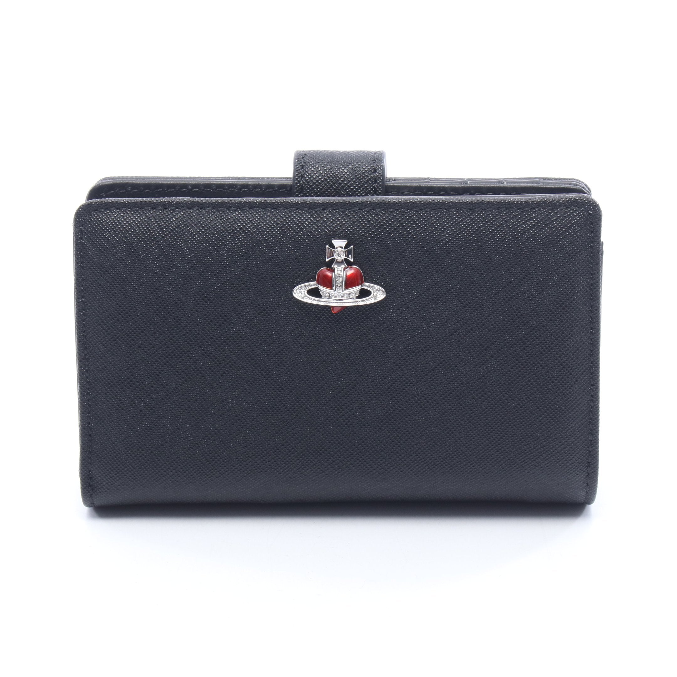 ヴィヴィアンウエストウッド Vivienne Westwood ZIP CARD WALLET オーブ 二つ折り財布 財布 サフィアーノレザー レディース ブラック系 51080028L0040N402 【新品】 ZIP CARD WALLET オーブ 二つ折り財布 サフィアーノレザー ブラック