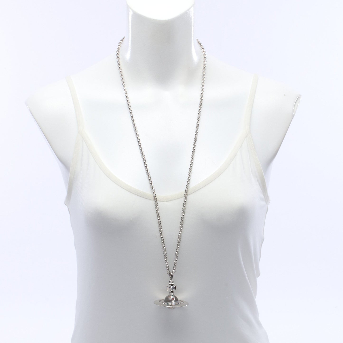 NEW SMALL ORB ネックレス ラインストーン シルバー マルチカラー ヴィヴィアンウエストウッド アクセサリー Vivienne Westwood