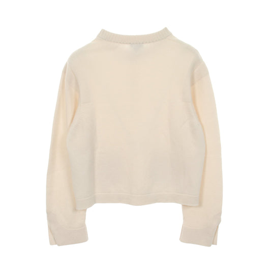 ココマークボタン カーディガン カシミヤ オフホワイト シャネル