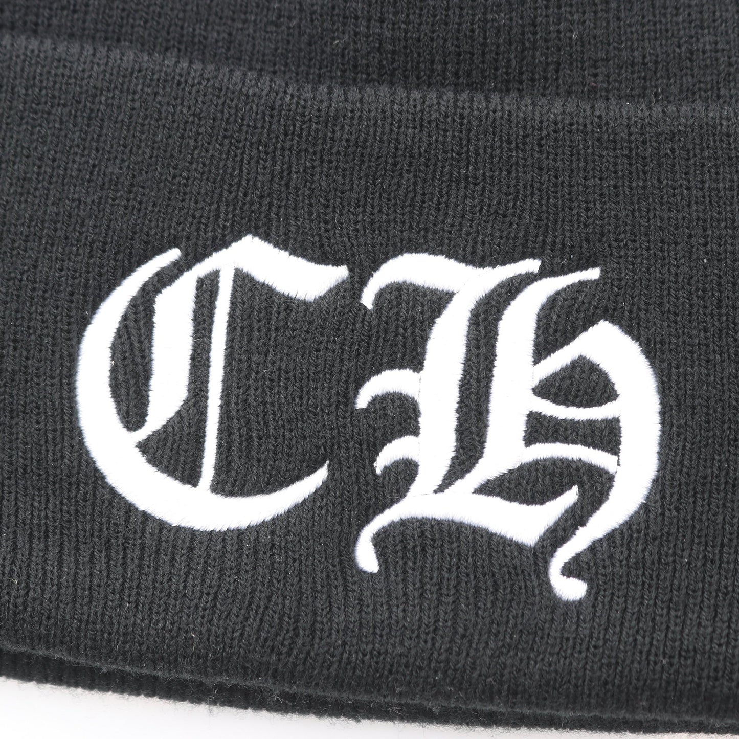 CHロゴ エンブロイダリー ニット帽 ビーニー ブラック クロムハーツ 財布・小物 Chrome Hearts