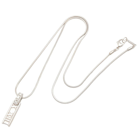 アトラス 3Pダイヤ ネックレス ネックレス K18WG ダイヤモンド クリア ホワイトゴールド ティファニー