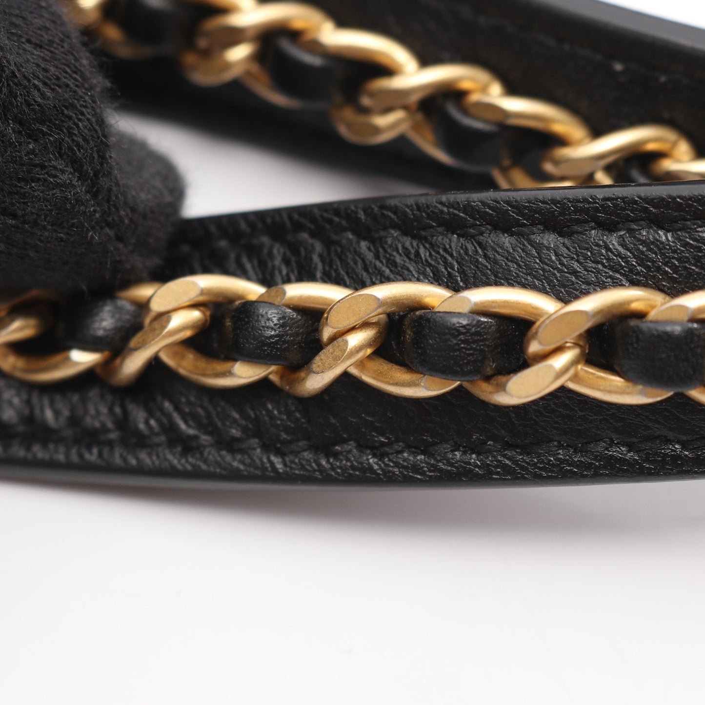 マトラッセ ショルダーバッグ トートバッグ レザー ブラック ゴールド金具 シャネル バッグ CHANEL