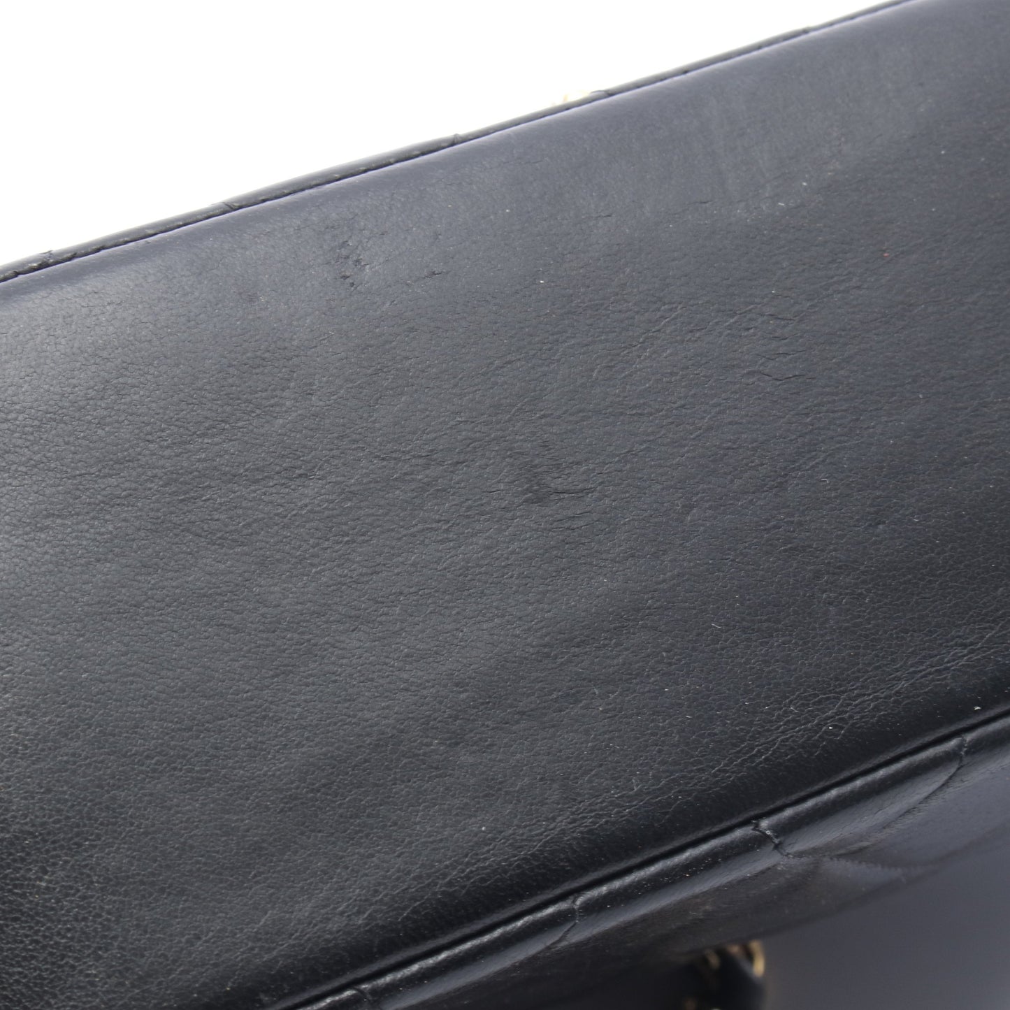 マトラッセ ダイアナフラップ チェーンショルダーバッグ ラムスキン ブラック ゴールド金具 シャネル バッグ CHANEL