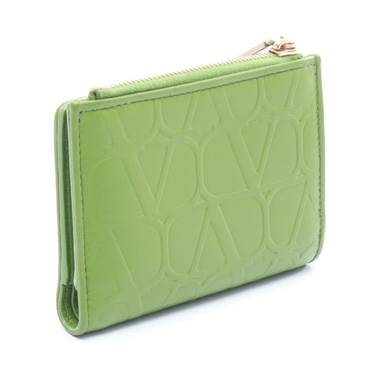 トワル イコノグラフ 二つ折り財布 レザー イエローグリーン ヴァレンティノ 財布・小物 VALENTINO