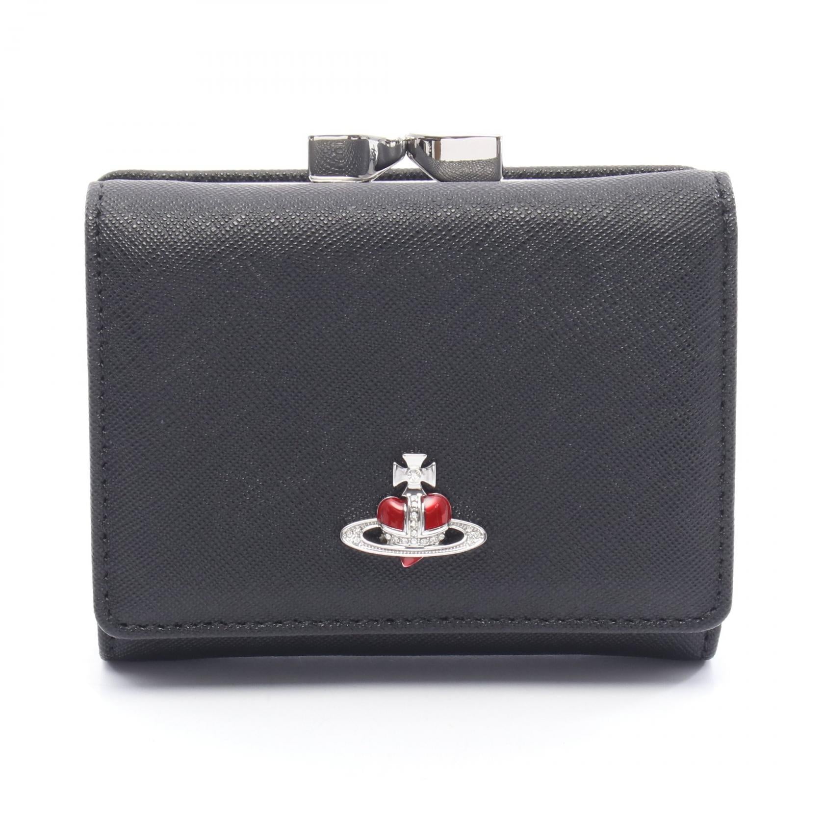 の卸・仕入れで売上アップ Vivienne Westwood ブラック三つ折り財布