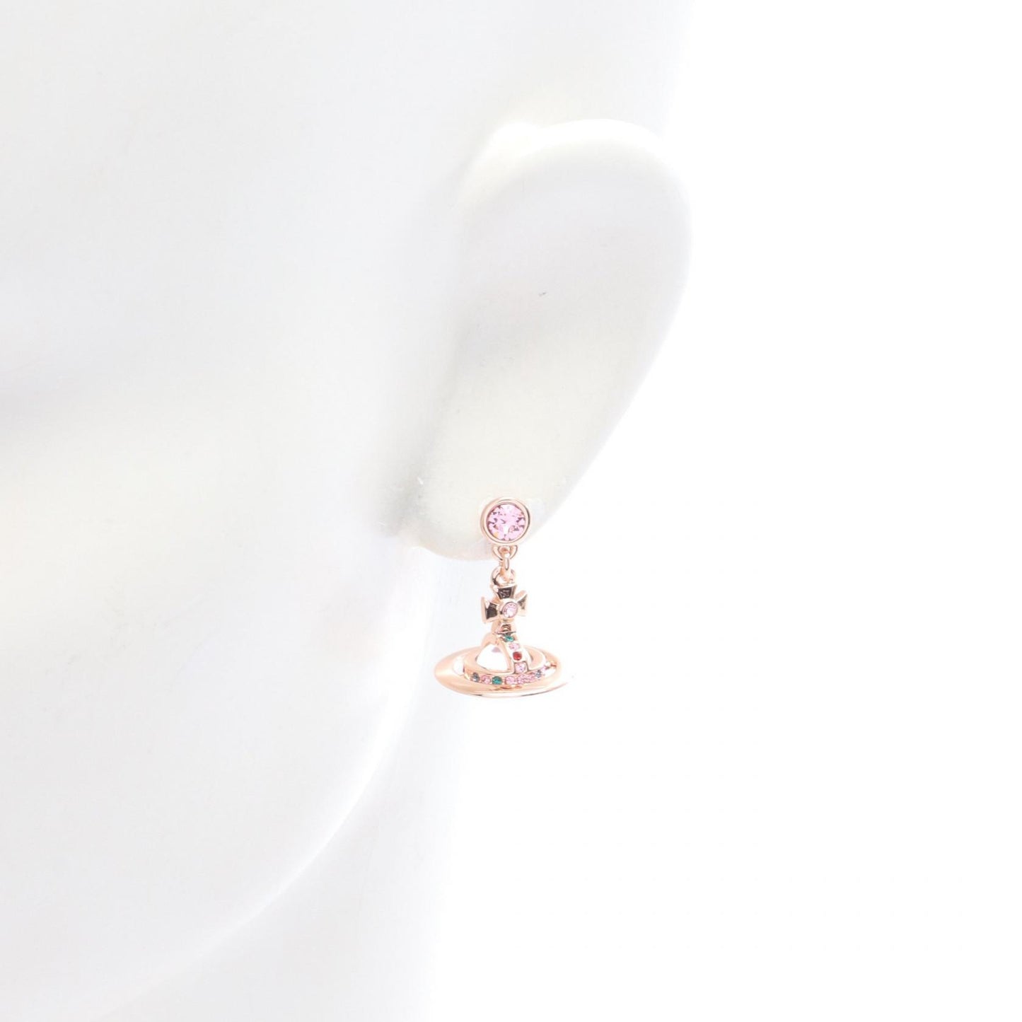 NEW PETITE ORB ピアス GP(ゴールドメッキ) ラインストーン ゴールド マルチカラー ヴィヴィアンウエストウッド アクセサリー Vivienne Westwood