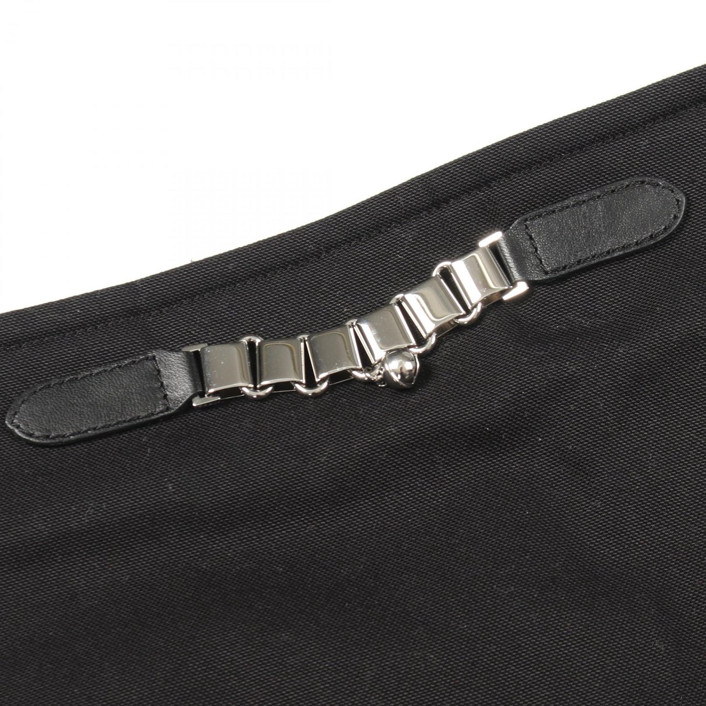 ベル付き スカート コットン ブラック エルメス ボトムス HERMES