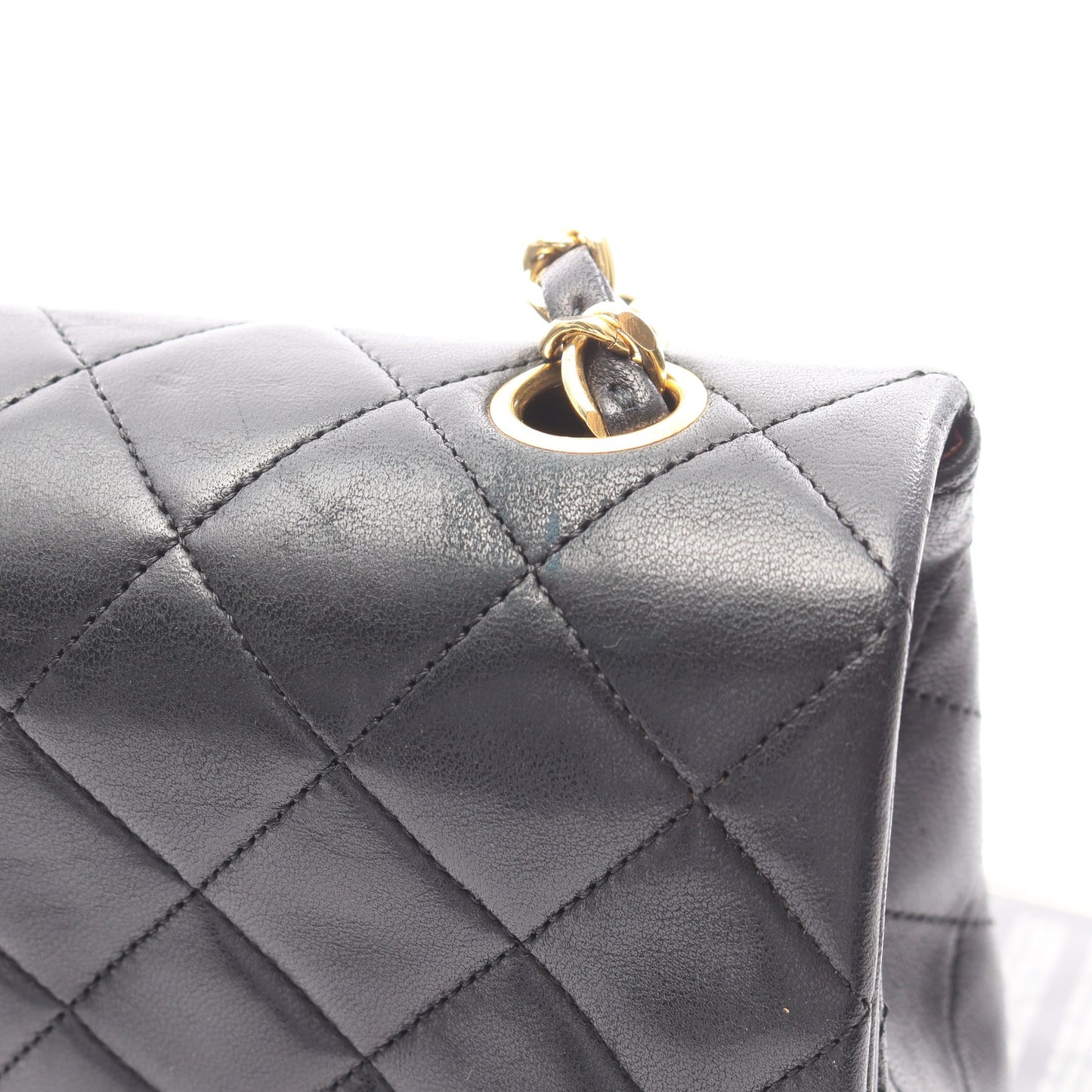 ミニマトラッセ20 チェーンショルダーバッグ ラムスキン ブラック ゴールド金具 シャネル バッグ CHANEL