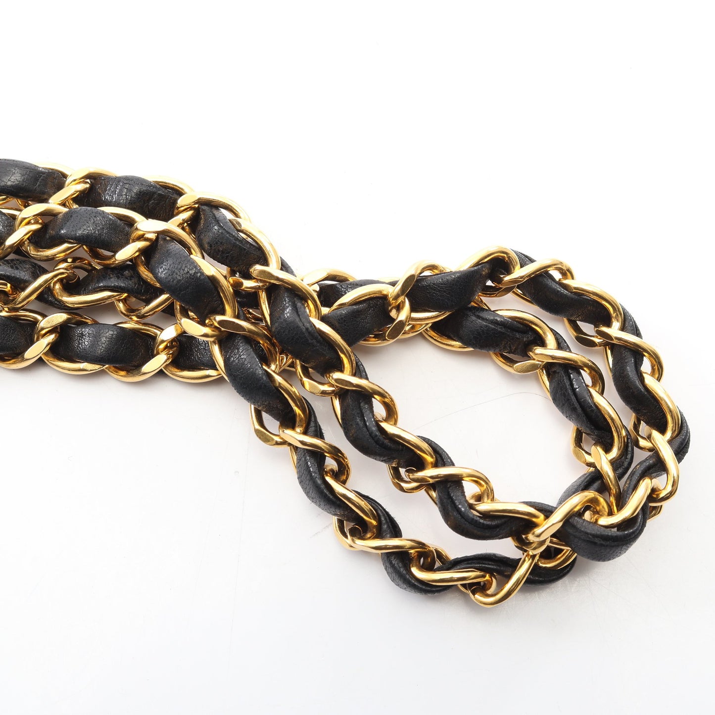 マトラッセ Wフラップ ヴィンテージ Wチェーンショルダーバッグ ラムスキン ブラック ゴールド金具 シャネル バッグ CHANEL