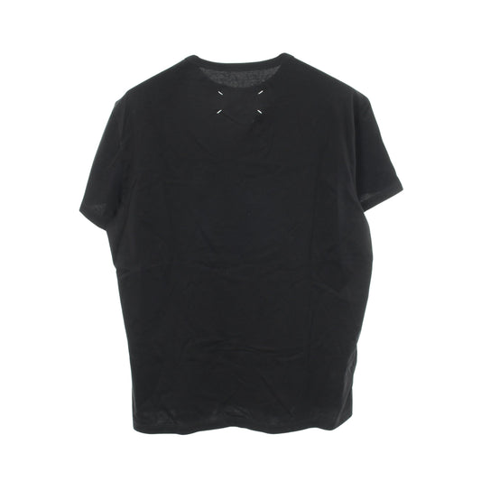 ロゴ刺繍 半袖Tシャツ コットン ブラック メゾンマルジェラ10 トップス Maison Margiela 10