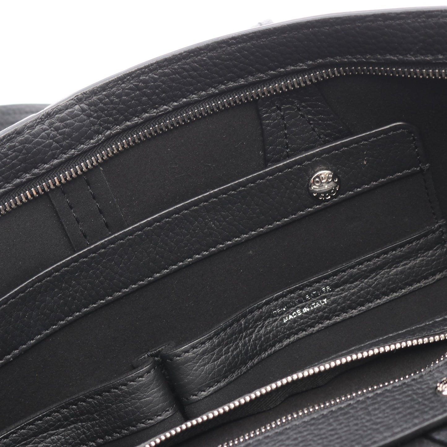 ANQ ショルダーバッグ トートバッグ レザー ブラック トッズ バッグ TOD'S
