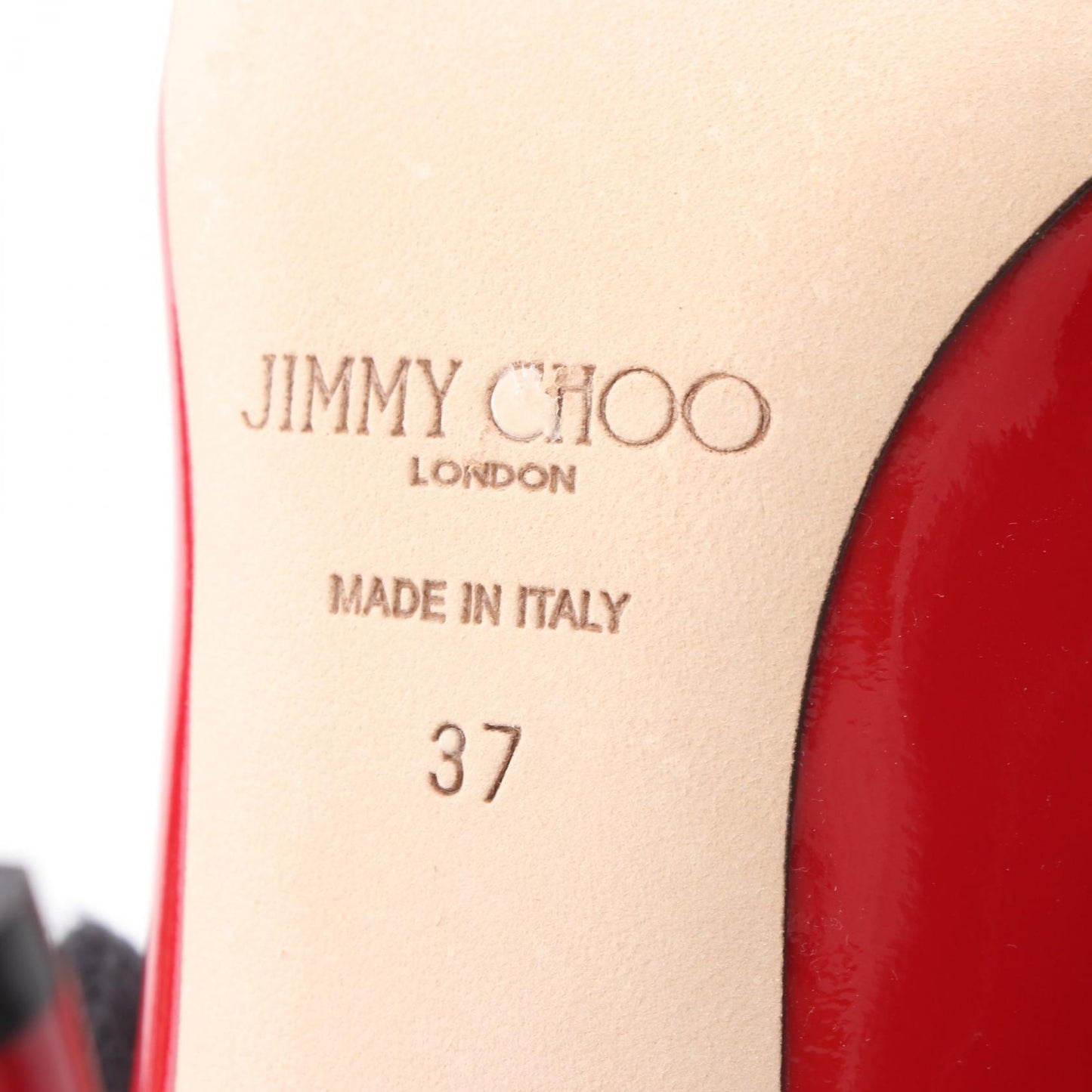 ABEL アベル パンプス エナメルレザー レッド ジミーチュウ シューズ JIMMY CHOO