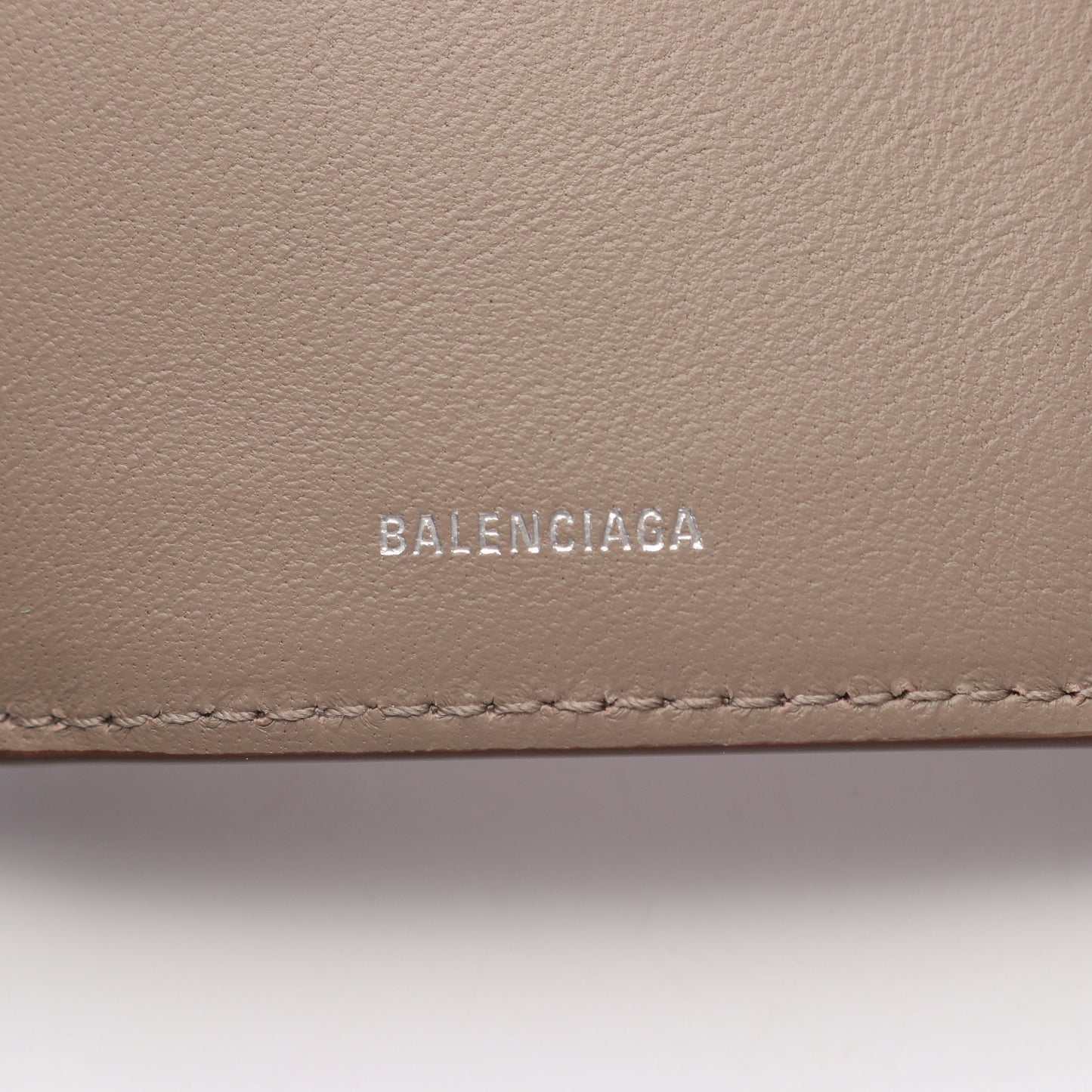 Envelope ミニ ウォレット 三つ折り財布 レザー グレーブラウン バレンシアガ 財布・小物 BALENCIAGA