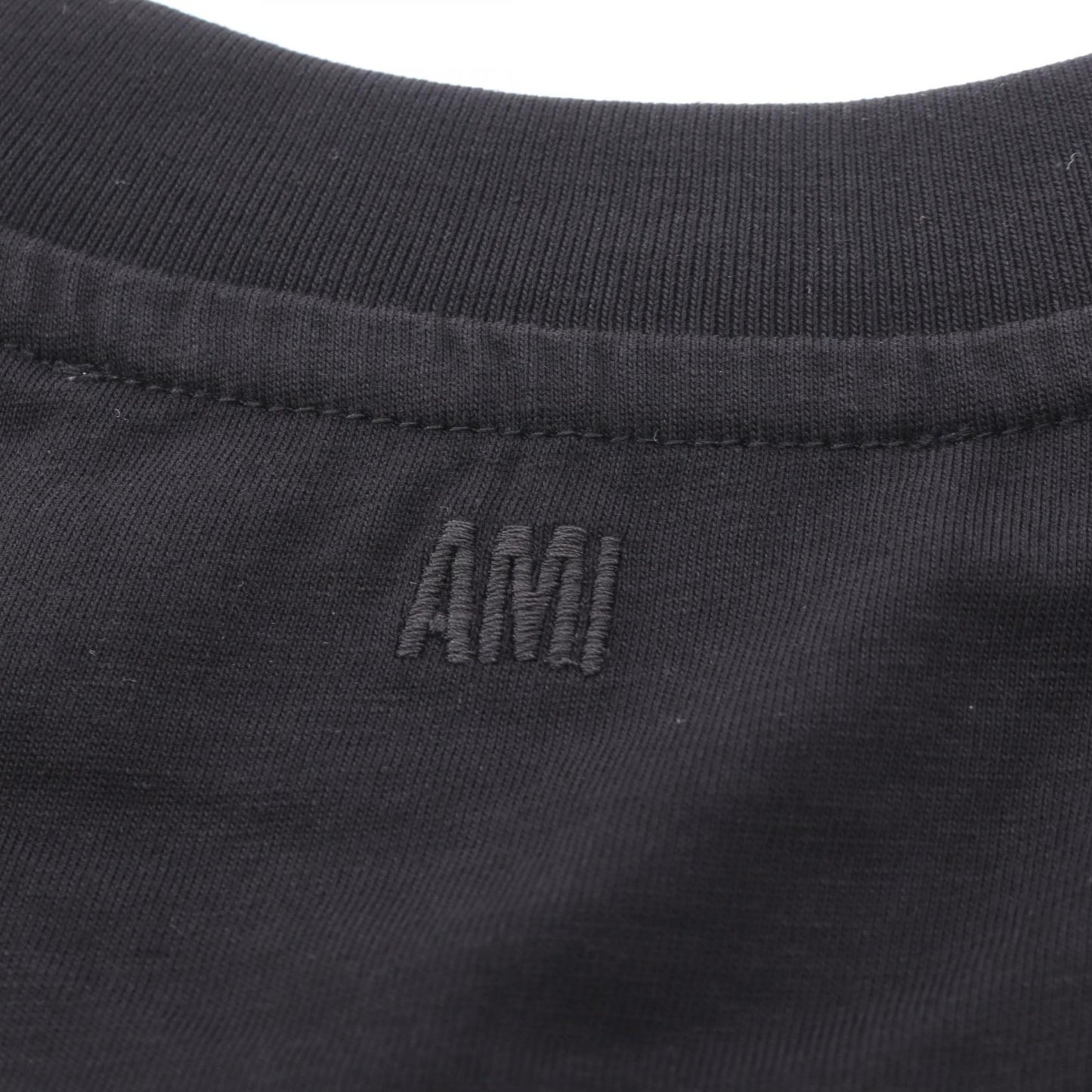 AMI DE COEUR 半袖Tシャツ コットン ブラック アミアレクサンドルマテュッシ トップス AMI Alexandre Mattiussi