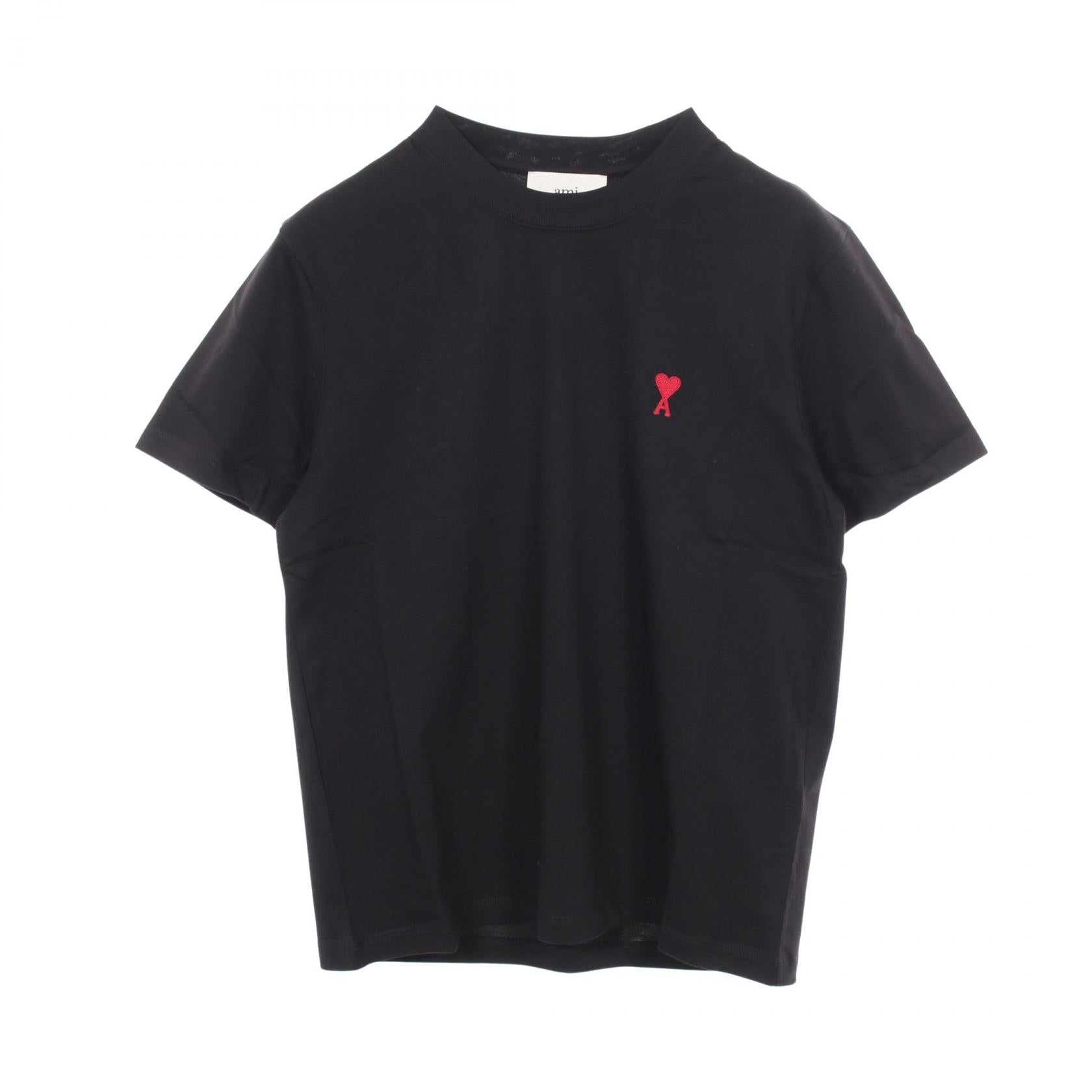 AMI DE COEUR 半袖Tシャツ コットン ブラック アミアレクサンドルマ