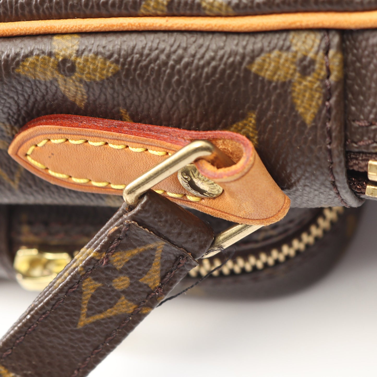 アマゾン モノグラム ショルダーバッグ PVC レザー ブラウン ルイヴィトン バッグ LOUIS VUITTON