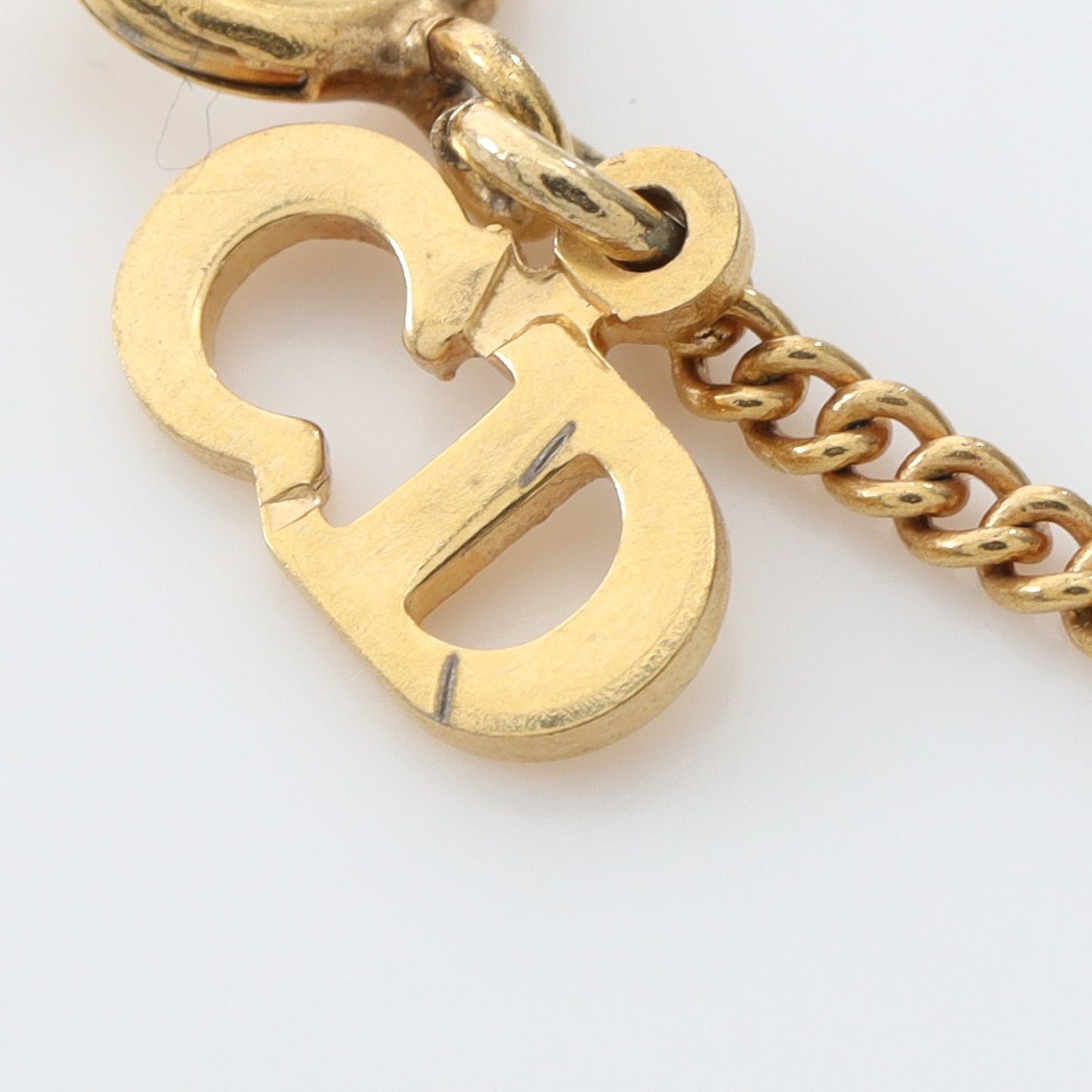 CDロゴ サークル ネックレス GP ゴールド クリスチャンディオール アクセサリー Christian Dior