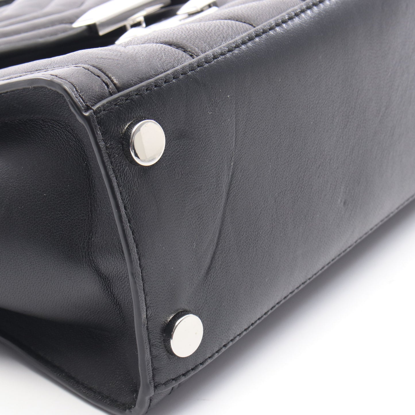WHITNEY ホイットニー 2WAY ハンドバッグ レザー ブラック マイケルコース バッグ MICHAEL KORS
