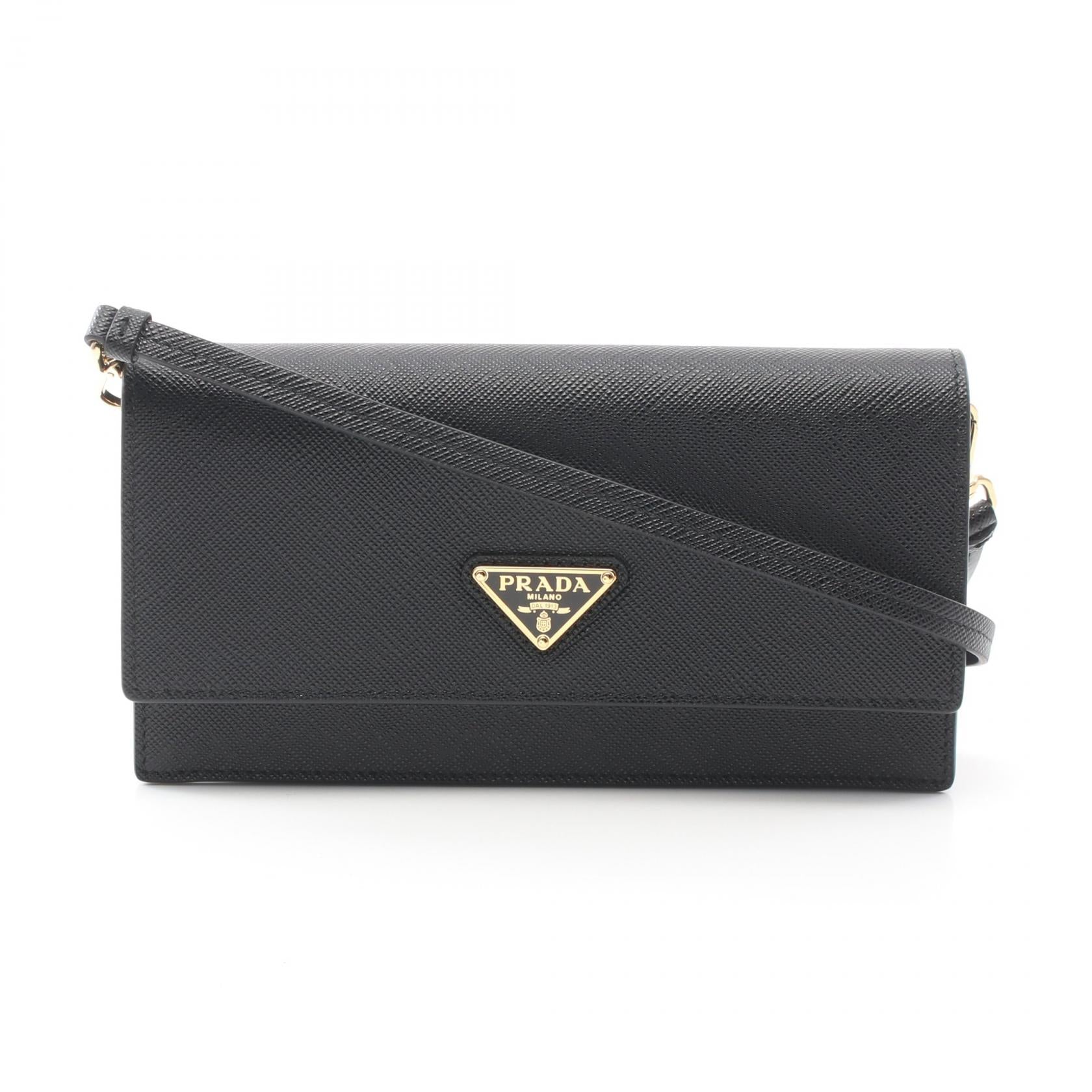 SAFFIANO トライアングルロゴ ショルダーバッグ サフィアーノレザー