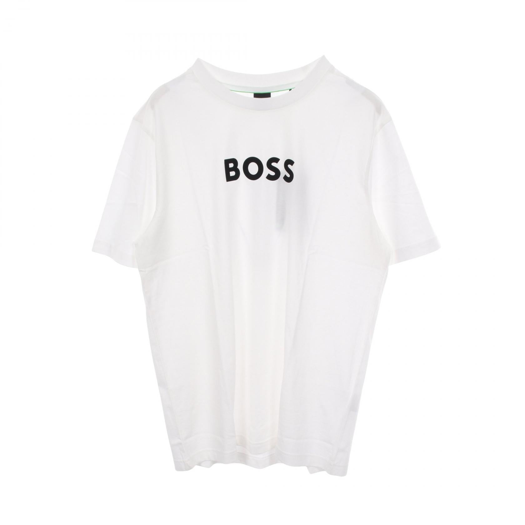 ロゴ 半袖Tシャツ コットン ホワイト ボス – RECLO
