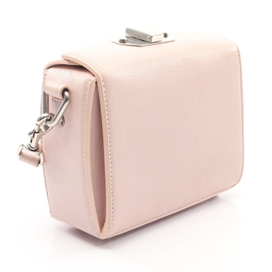 ボックス ショルダーバッグ レザー ピンク アレキサンダーマックイーン バッグ ALEXANDER MCQUEEN