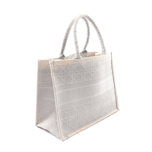 BOOK TOTE ブックトート ミディアム ハンドバッグ トートバッグ キャンバス グレー クリスチャンディオール
