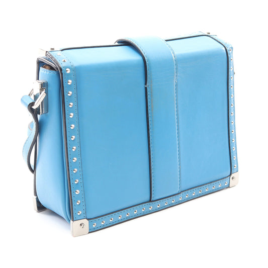 ショルダーバッグ レザー ブルー エムシーエム