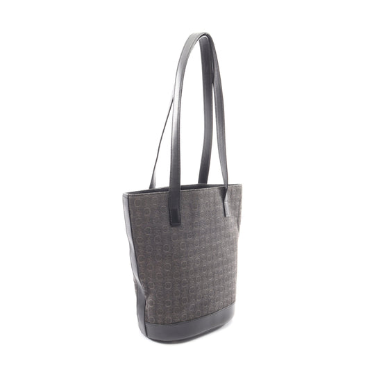 Cマカダム ショルダーバッグ トートバッグ キャンバス レザー ブラック セリーヌ