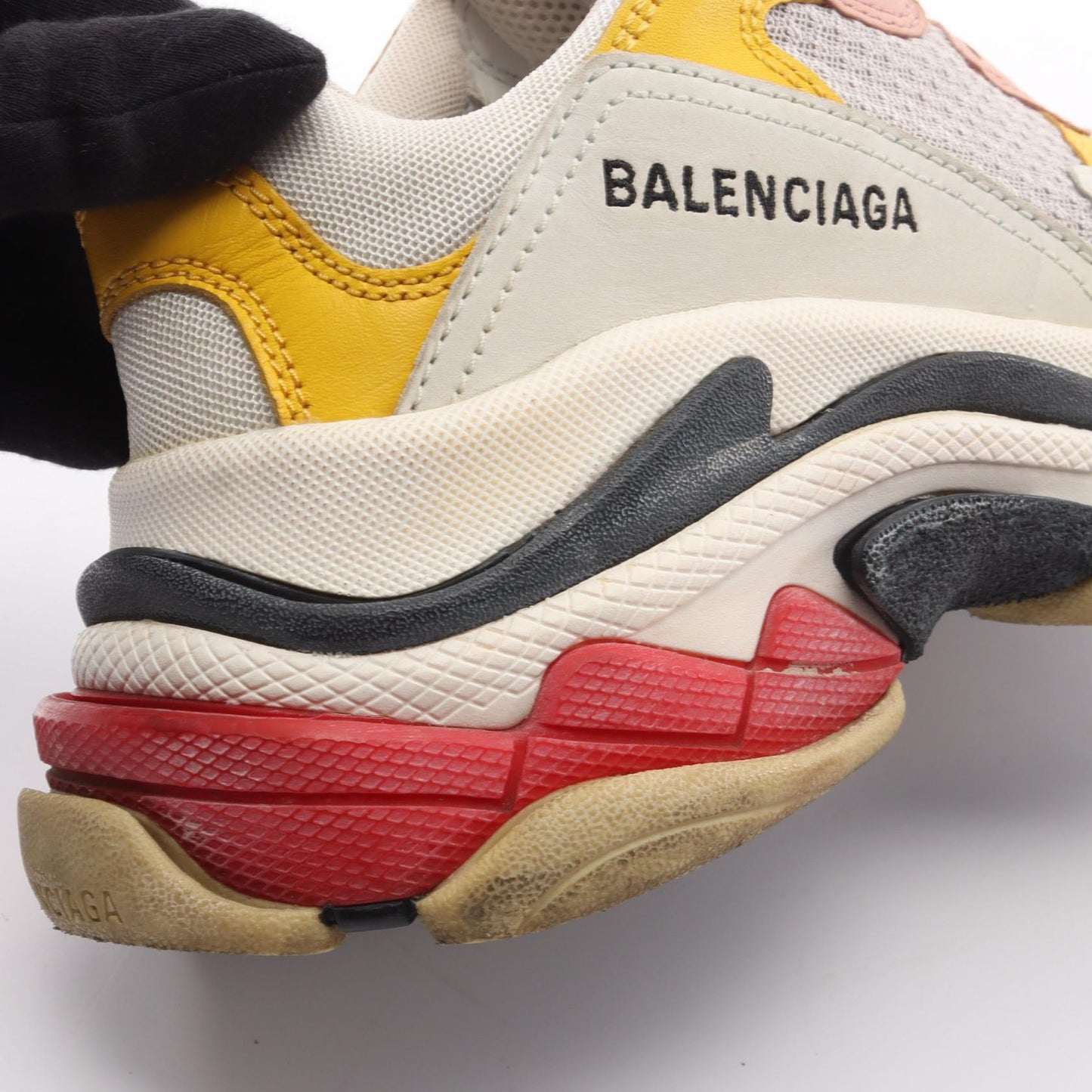 TRIPLE S トリプルS スニーカー ファブリック レザー オフホワイト マルチカラー バレンシアガ シューズ BALENCIAGA