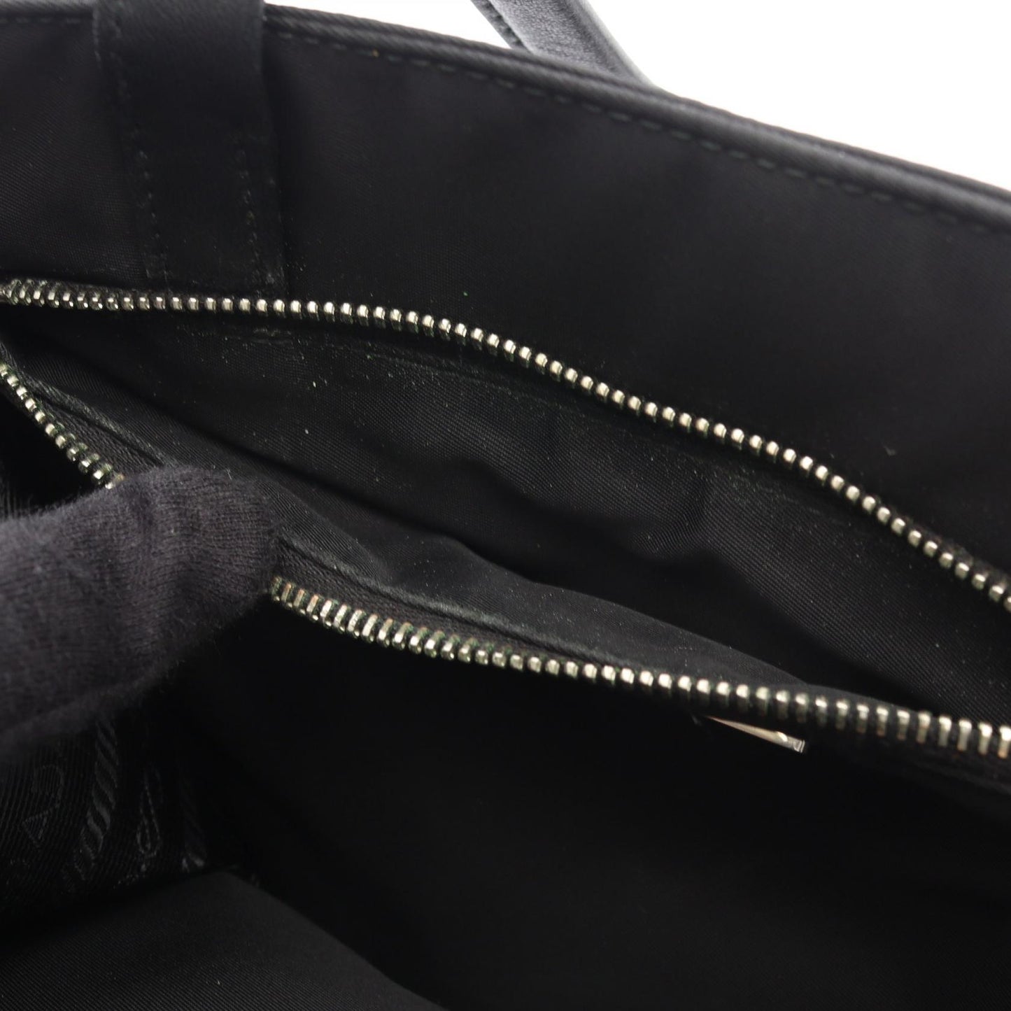 Re-Nylon ハンドバッグ トートバッグ ナイロン レザー ブラック プラダ バッグ PRADA