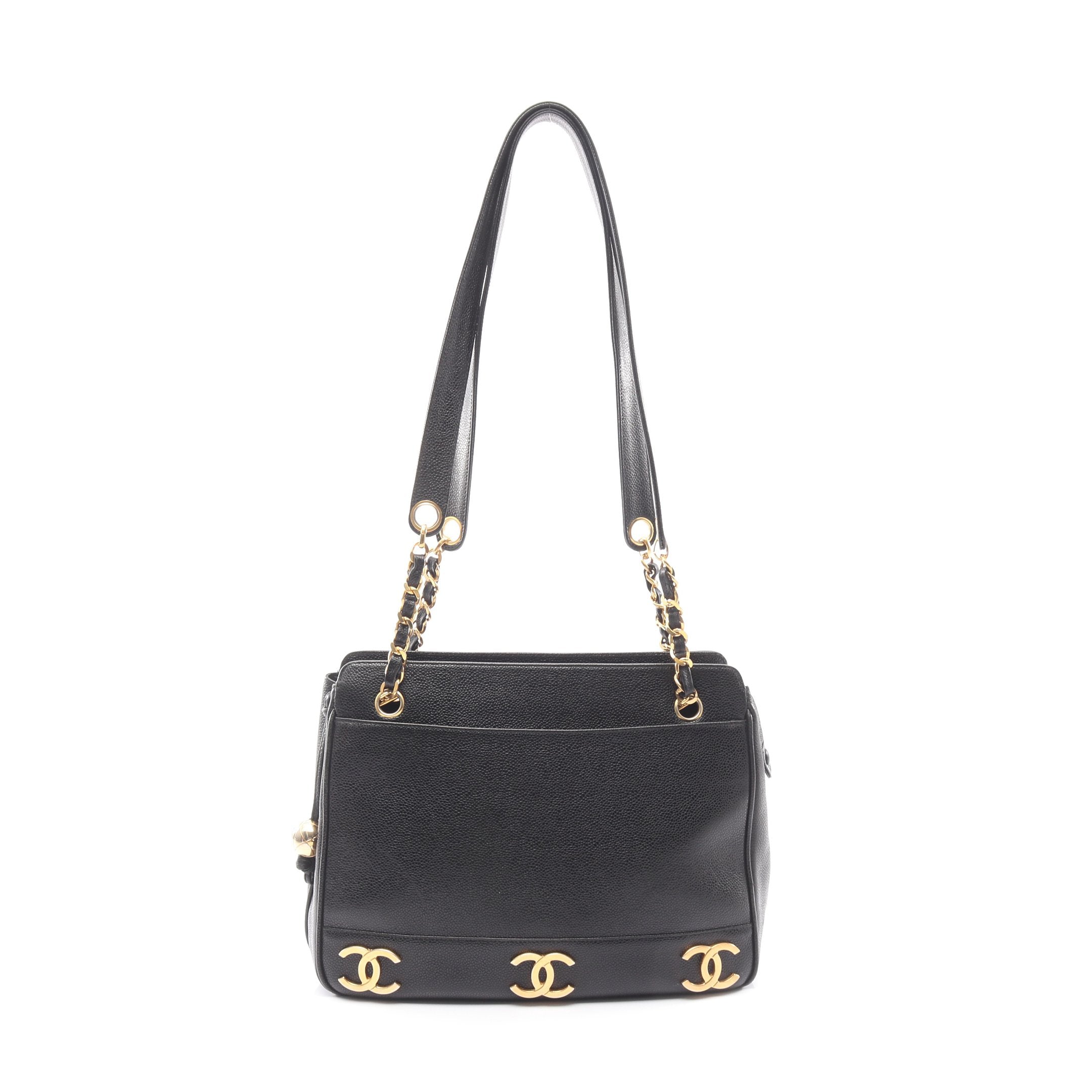 ID 250)【CHANEL】シャネル『トリプルココマーク チェーンショルダー
