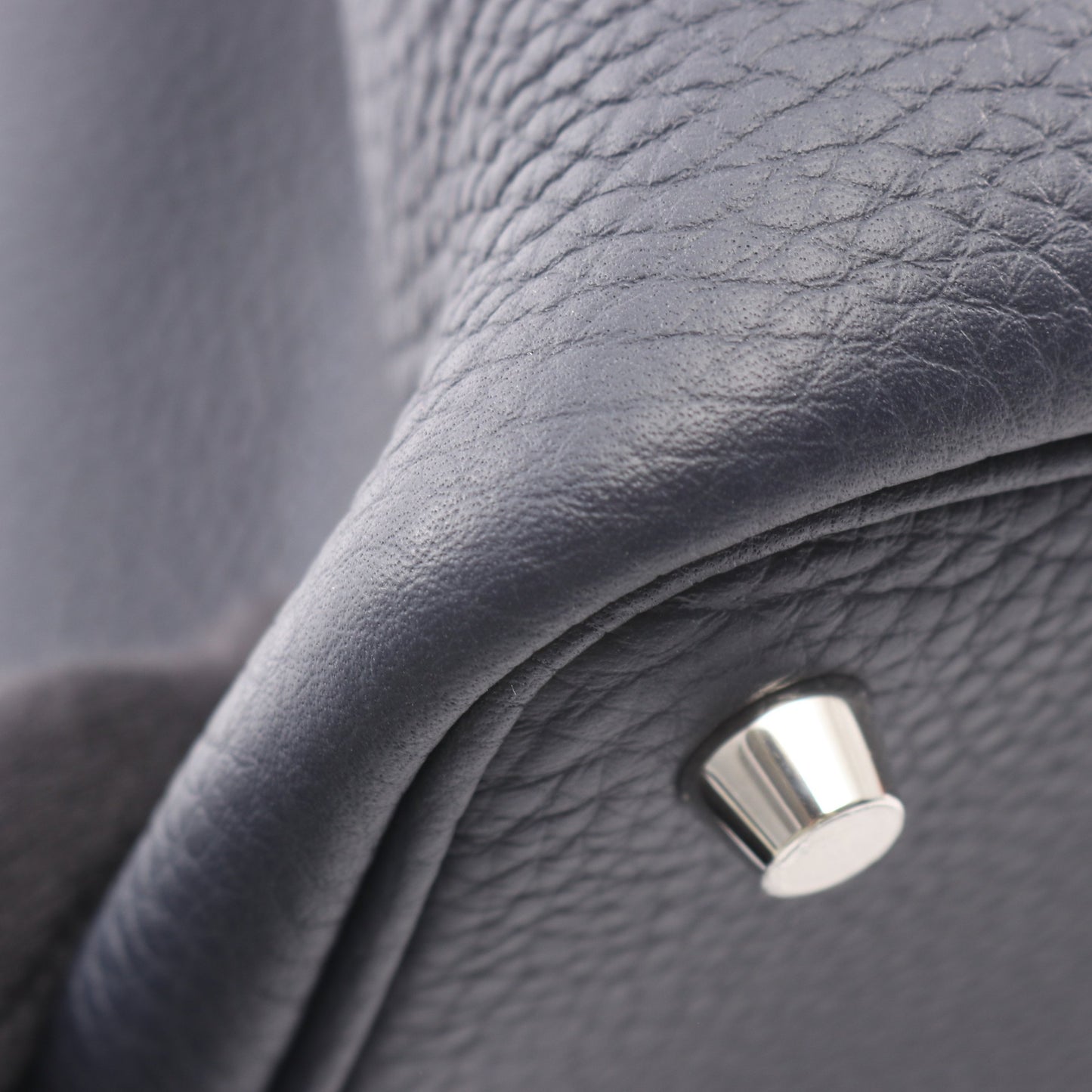 ピコタンロックPM ブルーニュイ ハンドバッグ トリヨンクレマンス ネイビー シルバー金具 K刻印 エルメス バッグ HERMES
