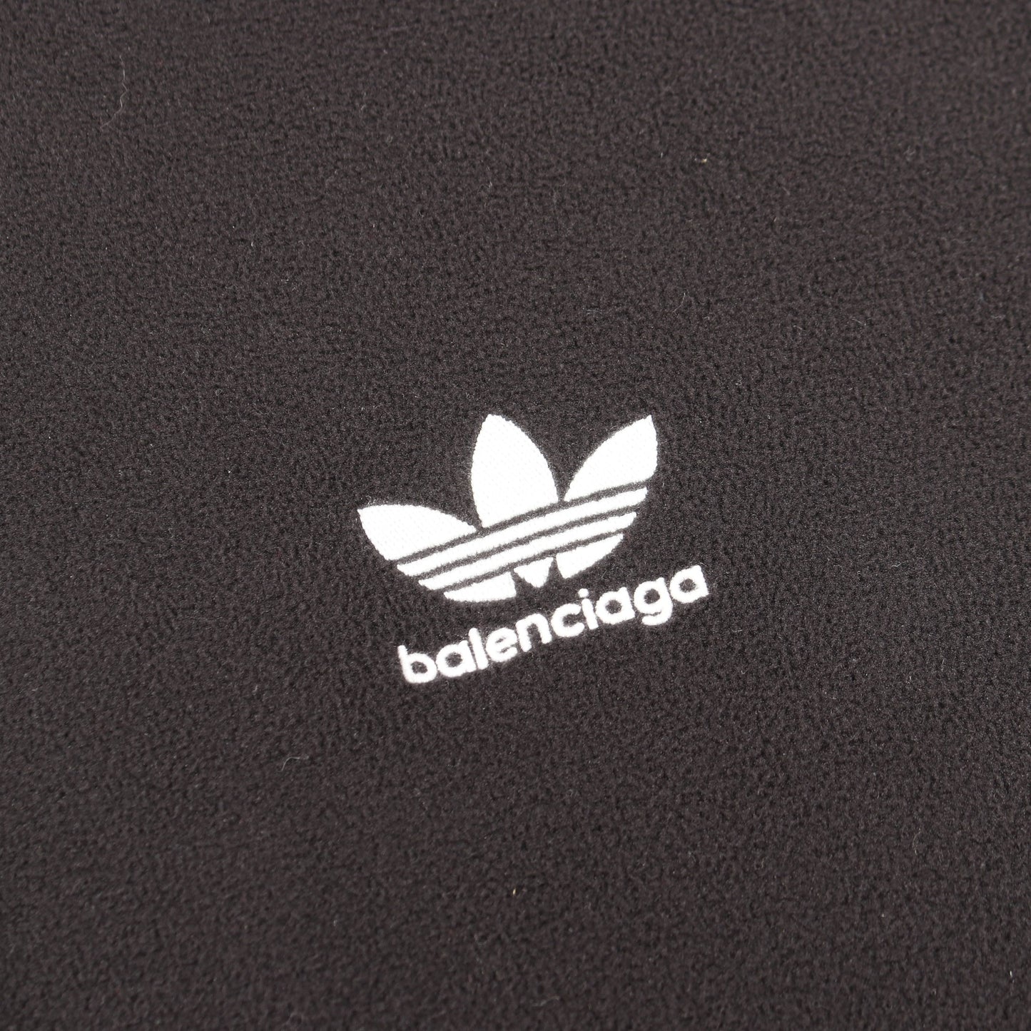BALENCIAGA × adidas フリース ジップアップパーカー ブラック ホワイト バレンシアガ トップス BALENCIAGA