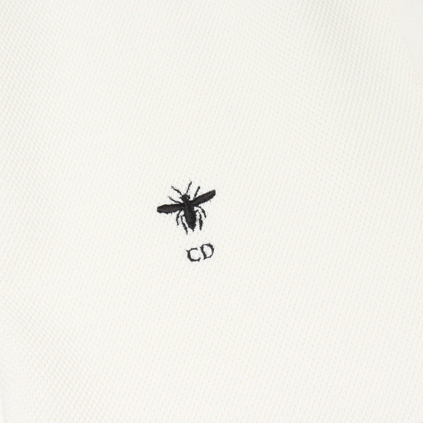 BEE刺繍 ニットワンピース レーヨン ホワイト クリスチャンディオール ワンピース Christian Dior