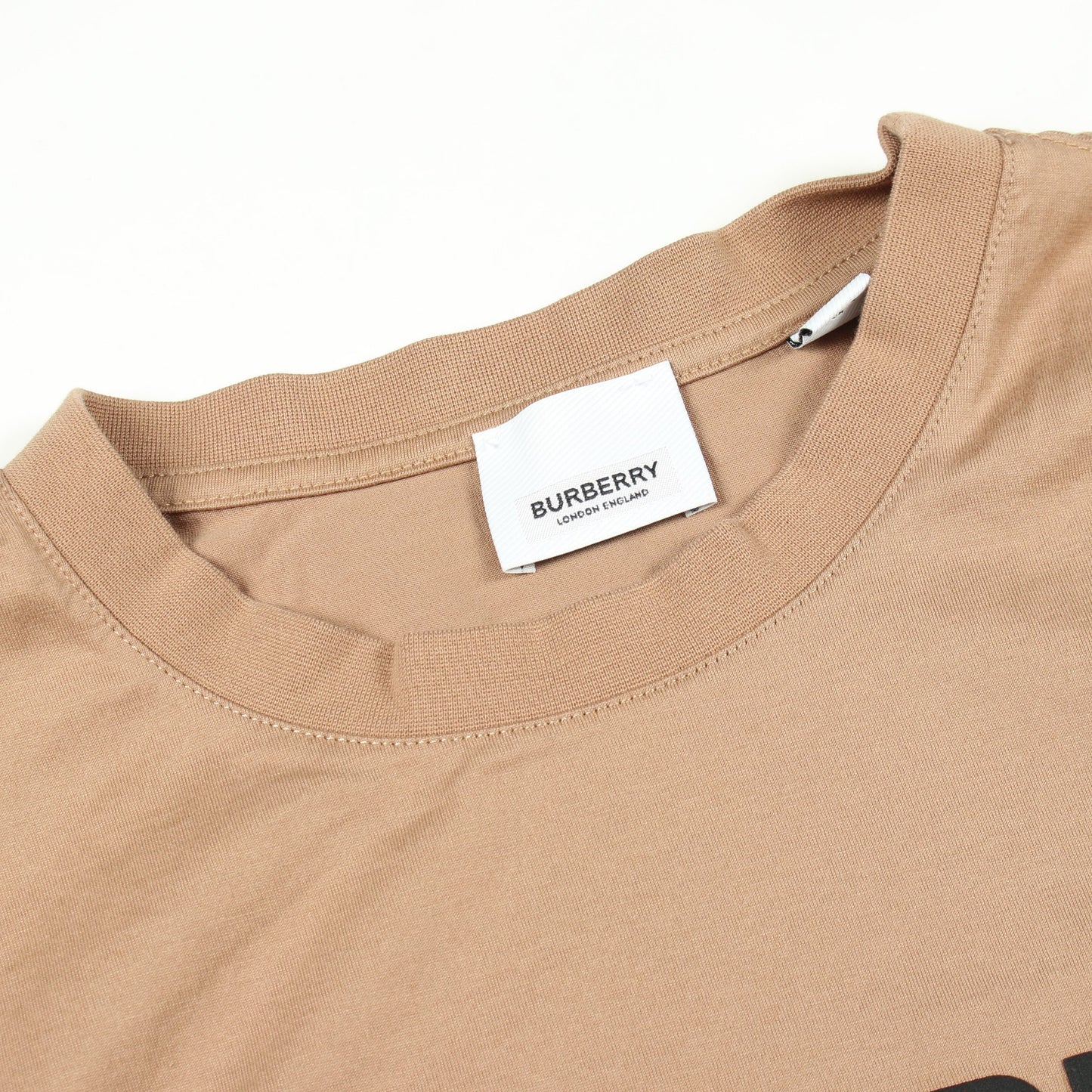 ロゴ 半袖Tシャツ コットン ベージュ バーバリー トップス BURBERRY