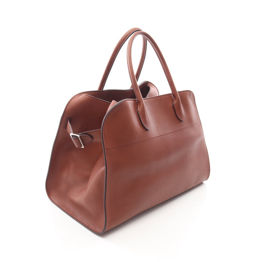 SOFT MARGAUX 15 マルゴー ハンドバッグ レザー ブラウン ザロウ