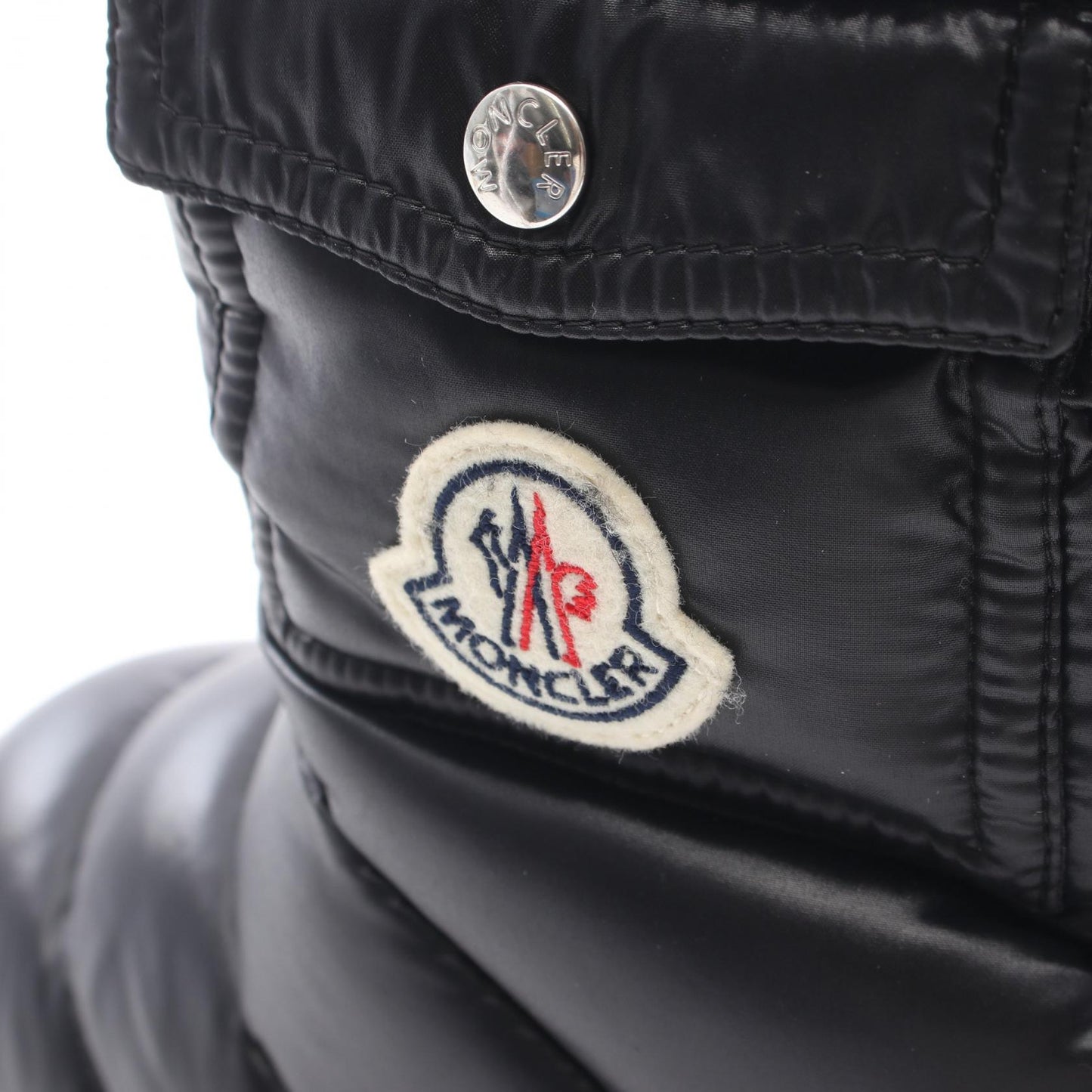 GAIA POCKET MID ダウン ブーツ ナイロン ブラック モンクレール シューズ MONCLER