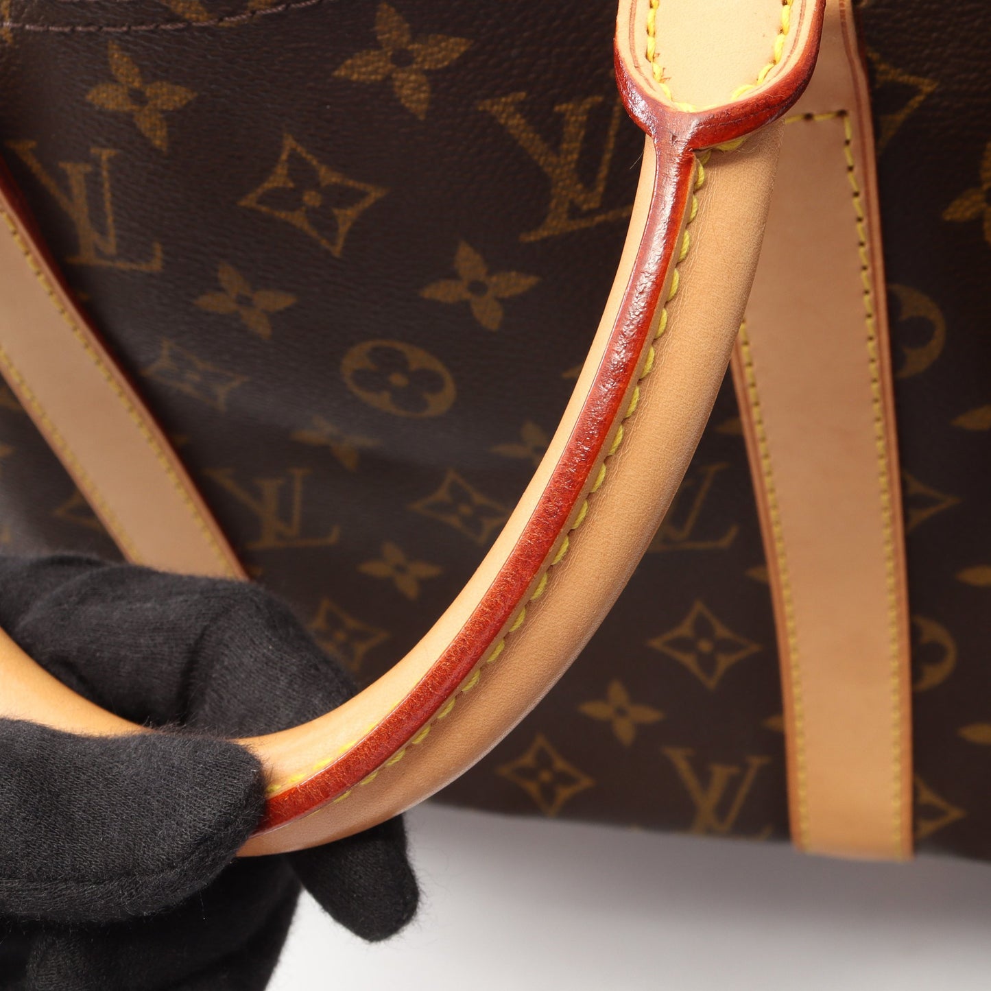 キーポル50 モノグラム ボストンバッグ PVC レザー ブラウン ルイヴィトン バッグ LOUIS VUITTON