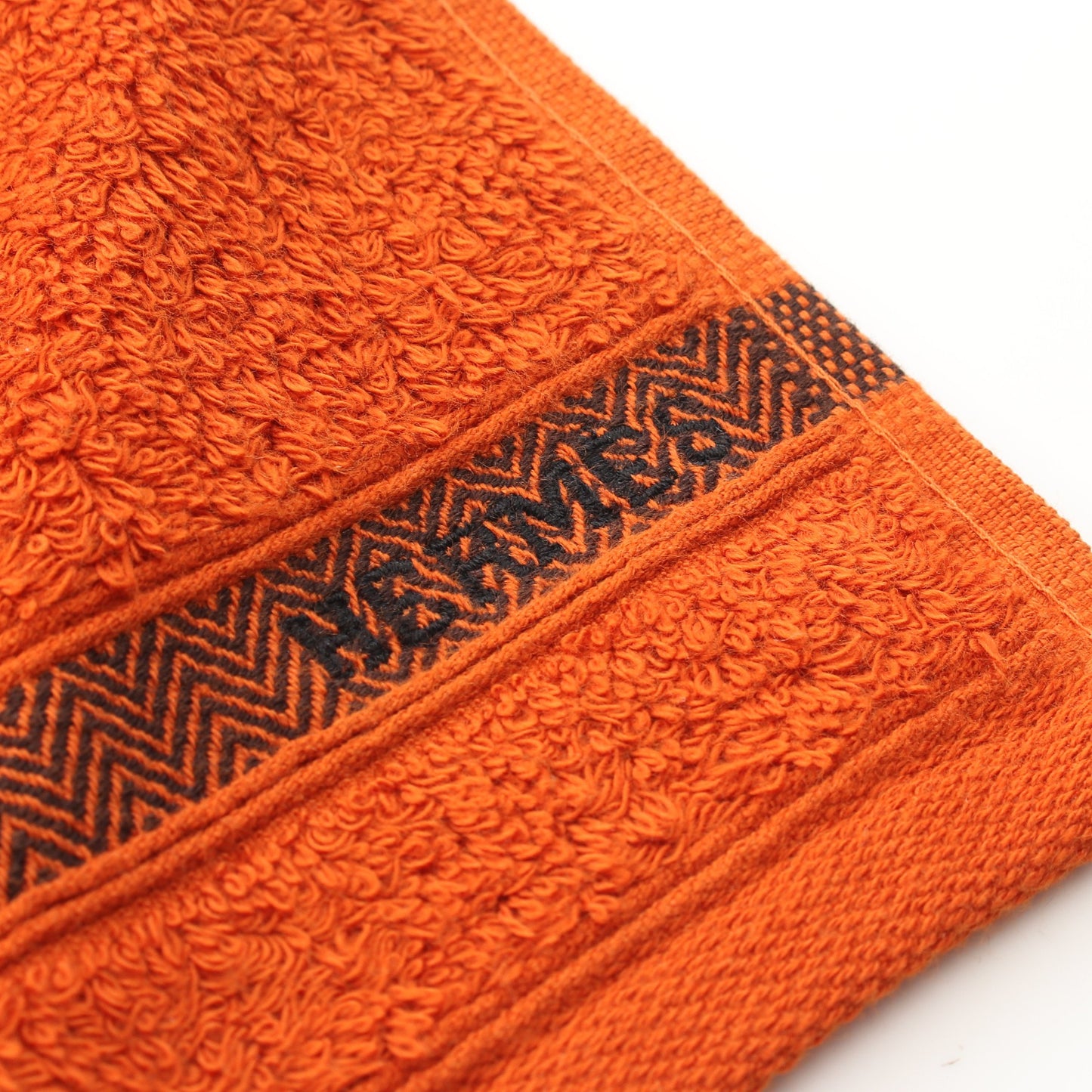 カレタオル シェブロン ハンド タオル コットン オレンジブラウン エルメス 財布・小物 HERMES