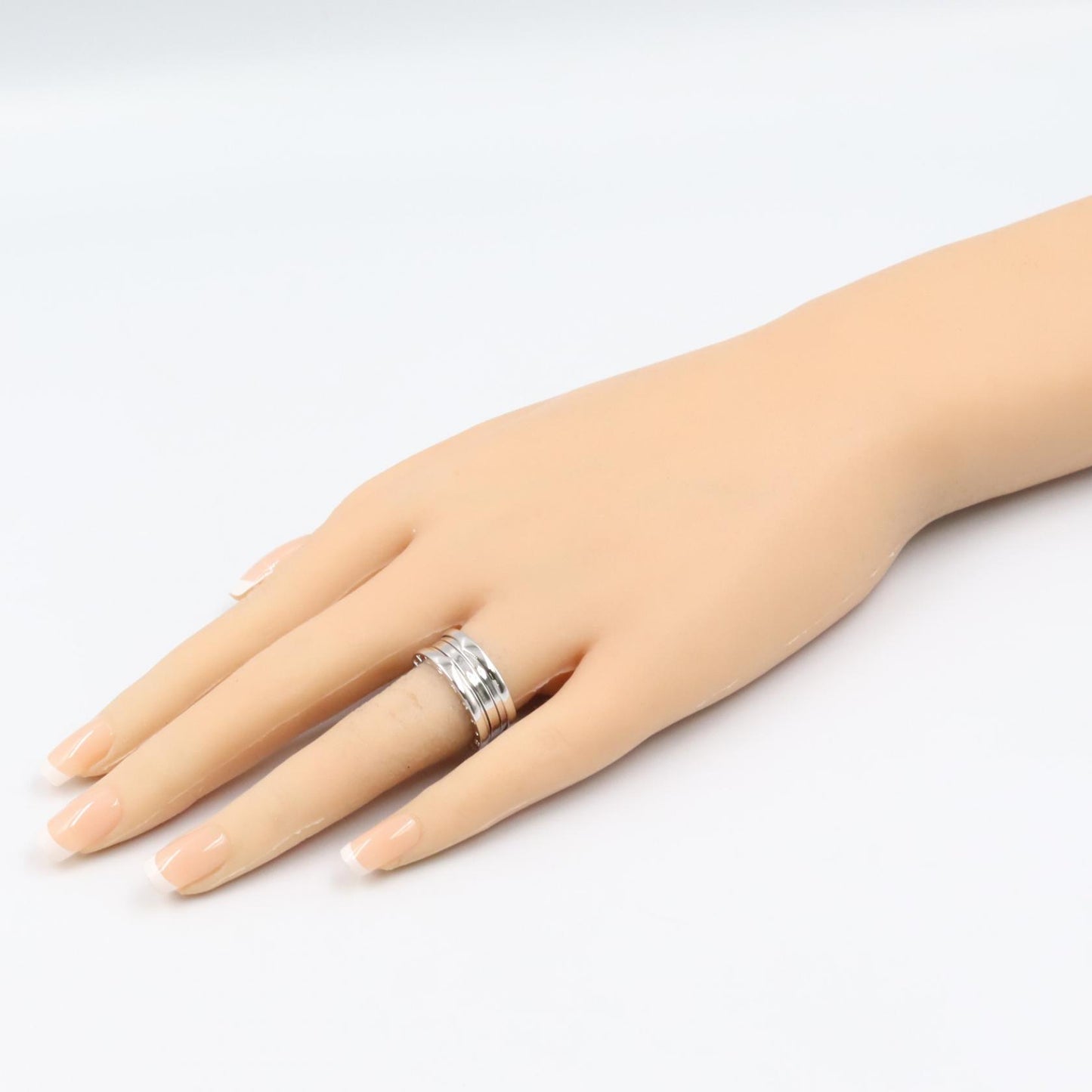 B-zero1 ビーゼロワン リング 4バンド リング 指輪 K18WG ホワイトゴールド ブルガリ アクセサリー BVLGARI