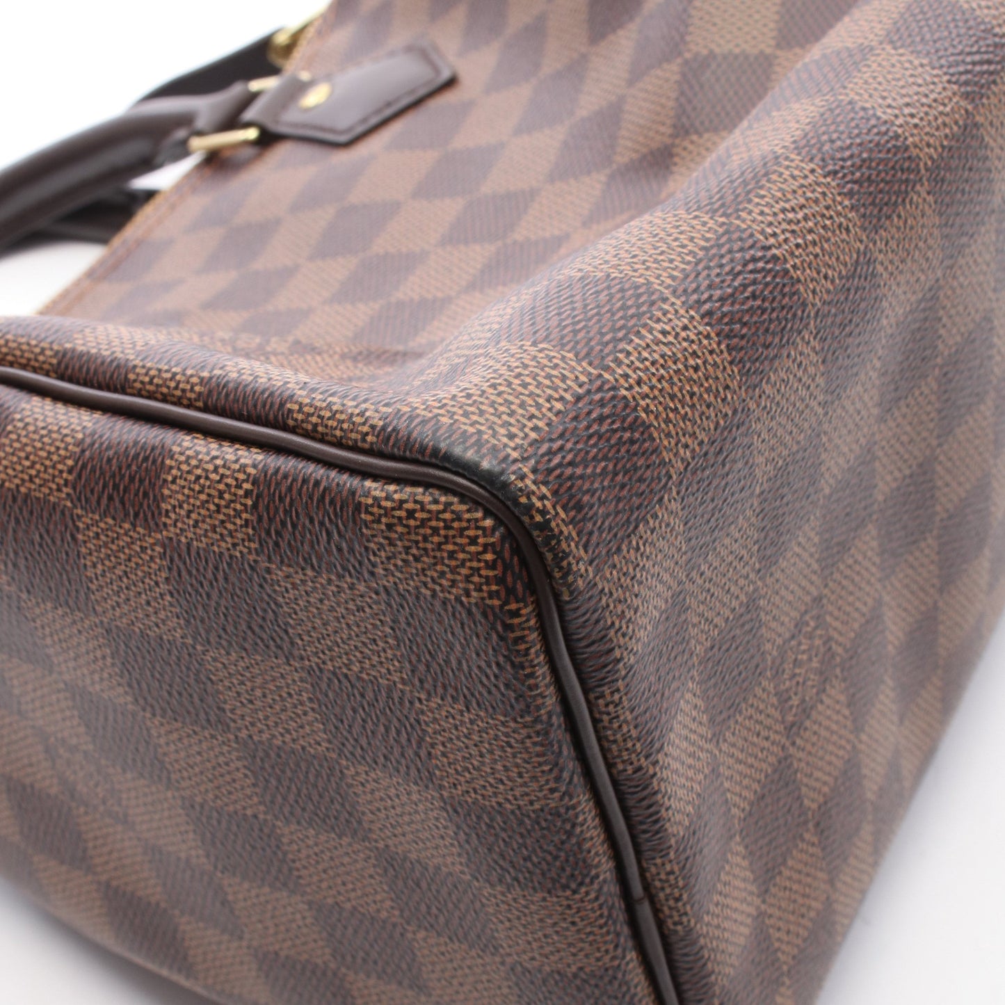 スピーディ25 ダミエエベヌ ハンドバッグ PVC レザー ブラウン ルイヴィトン バッグ LOUIS VUITTON