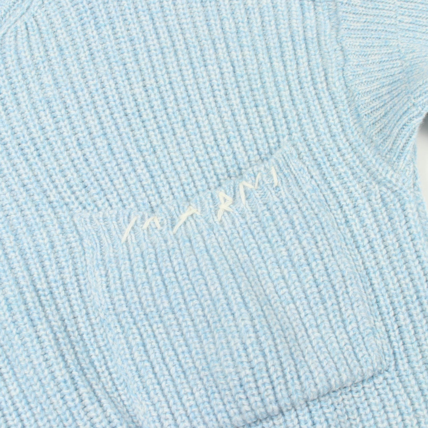 クルーネック ニット ウール ライトブルー マルニ トップス MARNI