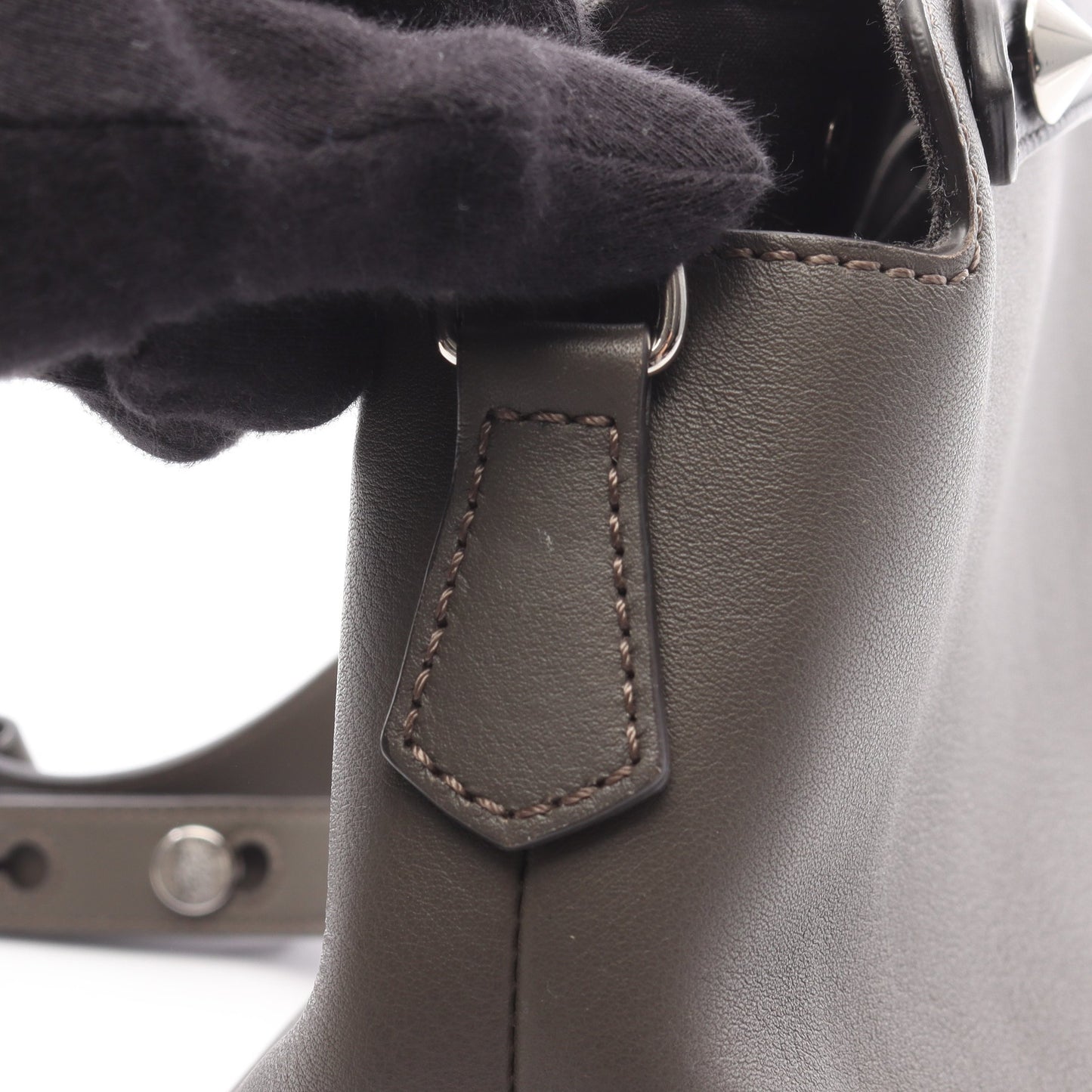 BY THE WAY MEDIUM バイザウェイ ミディアム 2WAY ハンドバッグ レザー ダークグレー ブラック フェンディ バッグ FENDI