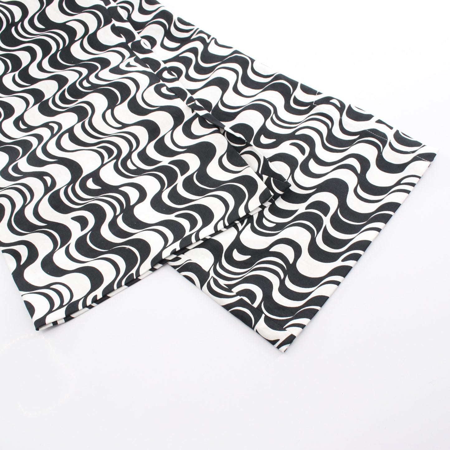Graphic-Motif Sateen Kick-Flare Trouser パンツ コットン ホワイト ブラック ラルフローレン