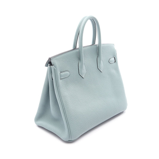 バーキン25 ハンドバッグ トゴ ライトブルー シルバー金具 Y刻印 エルメス バッグ HERMES